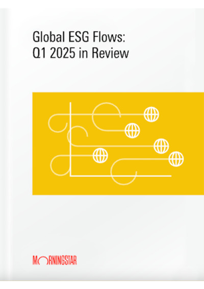 Front page of report 'Global Sustainable Fund Flows in Q1/2025'
