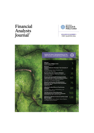 Front page of report 'Financing the SDGs - Exploring the Role of Government Bond Investors'