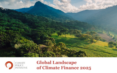 Front page of report 'Global Landscape of Climate Finance 2025'