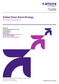 Front page of report 'Global Green Bond Strategy'