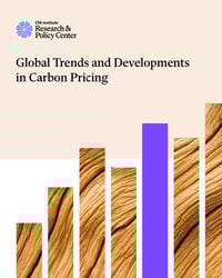 Front page of report 'Global Trends and Developments in Carbon Pricing'