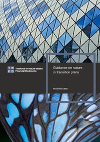 Front page of report 'Guidance on nature in transition plans'