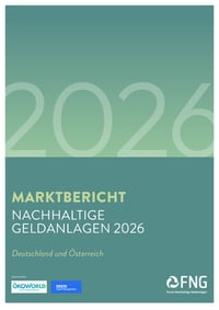Front page of report 'Marktbericht Nachhaltige Geldanlagen 2026'