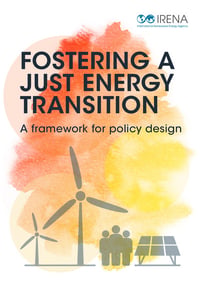 Front page of report 'Fostering a just energy transition: A framework for policy design'