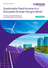 Front page of report 'The Amova Asset Management Sustainable Fixed Income Guide'
