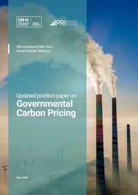 Front page of report 'Governmental Carbon Pricing'
