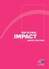 Front page of report 'EIB GLOBAL IMPACT REPORT 2024/2025'