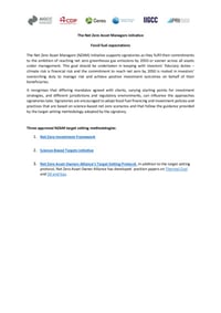 Front page of report 'Fossil fuel expectations'