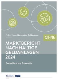 Front page of report 'FNG - MARKTBERICHT NACHHALTIGE GELDANLAGEN 2024 - Deutschland und Österreich'