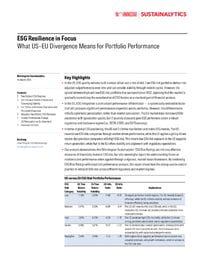 Front page of report 'ESG Resilience in Focus'