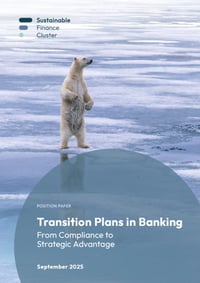 Front page of report 'Transition Plans in Banking'