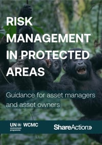 Front page of report 'Risk Management in Protected Areas'