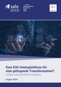 Front page of report 'Eine ESG-Datenplattform für eine gelingende Transformation!? - HANDLUNGSEMPFEHLUNGEN'