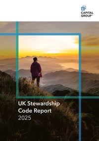 Front page of report 'UK Stewardship Code Report 2025'