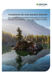 Front page of report 'Investieren in eine bessere Zukunft'