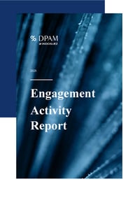 Front page of report 'Engagement Activity Report 2025 '