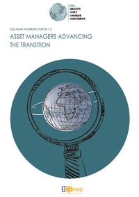 Front page of report 'Asset Managers advancing the transition'