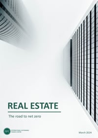 Front page of report 'Real Estate - The Road to Net Zero'