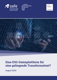 Front page of report 'Eine ESG-Datenplattform für eine gelingende Transformation!?'