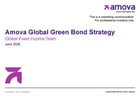 Front page of report 'Amova Global Green Bond Strategy'