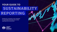 Front page of report 'LSEG - Your Guide to Sustainability Reporting'