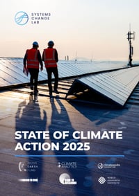 Front page of report 'State of Climate Action 2025'