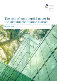 Front page of report 'The role of commercial paper in the sustainable finance market'