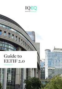 Front page of report 'Guide to ELTIF 2.0'