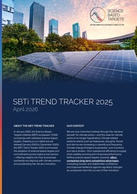 Front page of report 'SBTi Tracker - April 2026'