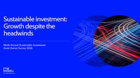 Front page of report 'FTSE Russell Ninth Annual Sustainable Investment Asset Owner Survey 2026'