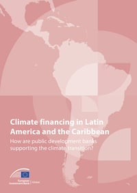 Front page of report 'Climate financing in Latin America and the Caribbean'