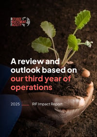 Front page of report 'Refugee Investment Facility - Impact Report'