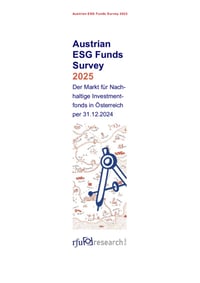 Front page of report 'Austrian ESG Funds Survey 2025'