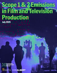 Front page of report 'Scope 1 & 2 Emissions in Film and Television Production'