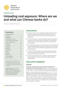 Front page of report 'Unloading coal exposure'