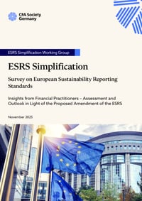 Front page of report 'ESRS Simplification'