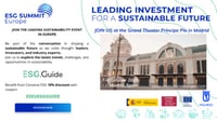 Front page of report 'ESG Summit Europe'