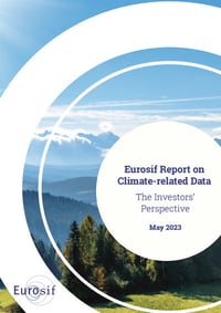 Front page of report 'Eurosif Report on Climate-related Data '