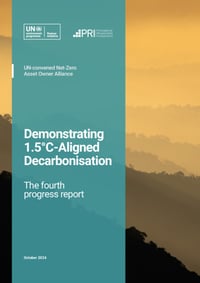 Front page of report 'Demonstrating 1.5°C-Aligned Decarbonisation'