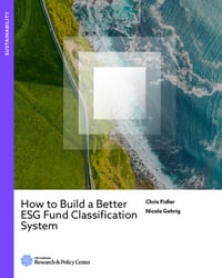 Front page of report 'How to Build a Better ESG Fund Classification System'
