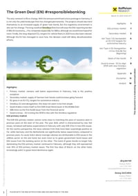 Front page of report 'The Green Deal (EN) #responsiblebanking'