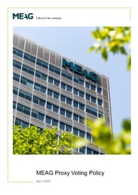 Front page of report 'MEAG Proxy Voting Policy'