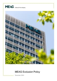 Front page of report 'MEAG Exclusion Policy'