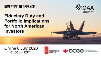 Cover for How are US and Canadian institutional investors approaching defence investment?