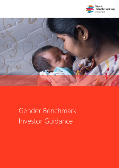 Front page of report 'Gender Benchmark Investor Guidance'
