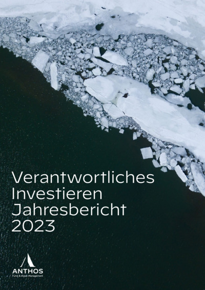 Front page of report 'Verantwortliches Investieren - Jahresbericht 2023'