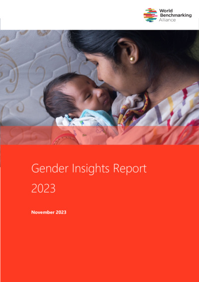 Front page of report 'Gender Insights Report 2023'