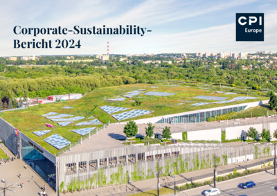 Front page of report 'CPI Europe: Corporate-Sustainability-Bericht 2024'