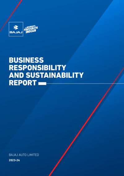 Front page of report 'Bajaj Auto Limited - BRSR'